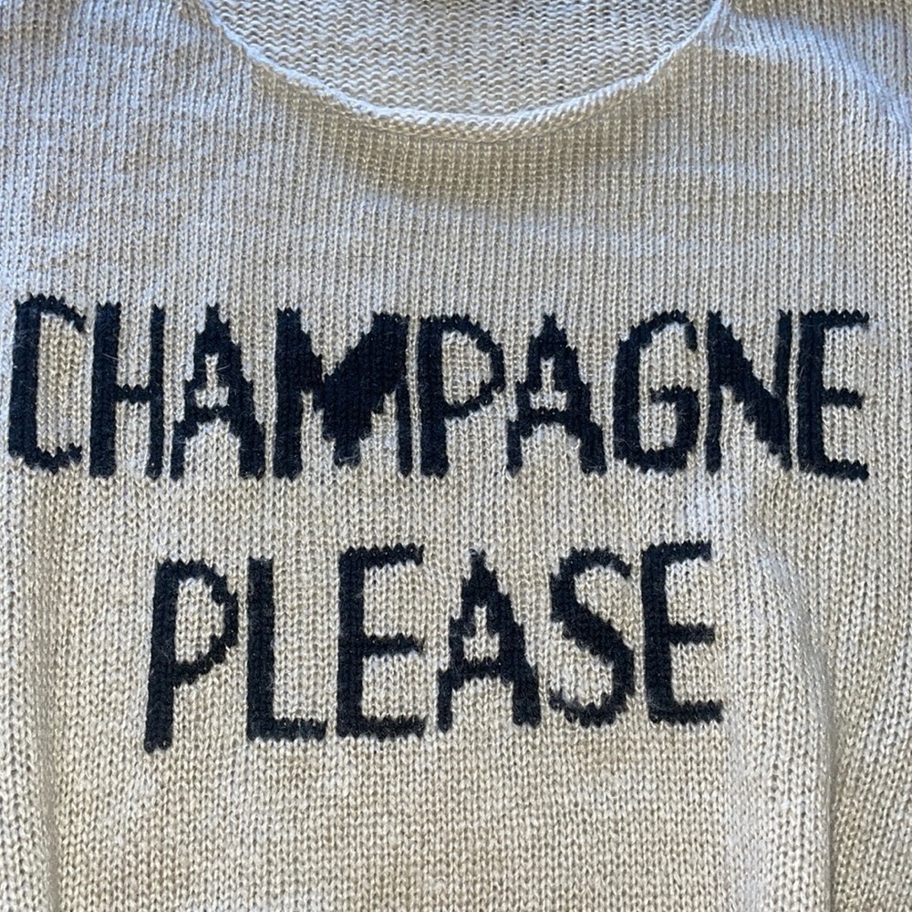Wooden Ships Champagne Please mohair wool Crew Lightweight Sweater - Picture 5 of 16